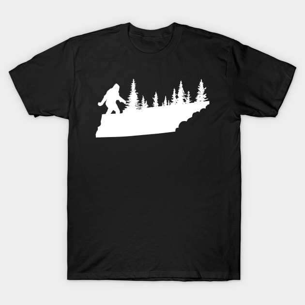 Tennessee Bigfoot Gift T-Shirt by Tesszero